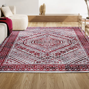 Boho Cottage Medallion Area Rug